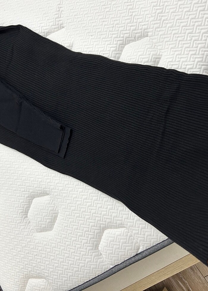 Siyah triko tunik/elbise - Görsel 2