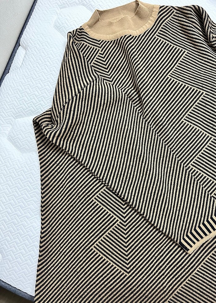 ÇİZGİLİ TRİKO TUNİK - Görsel 4