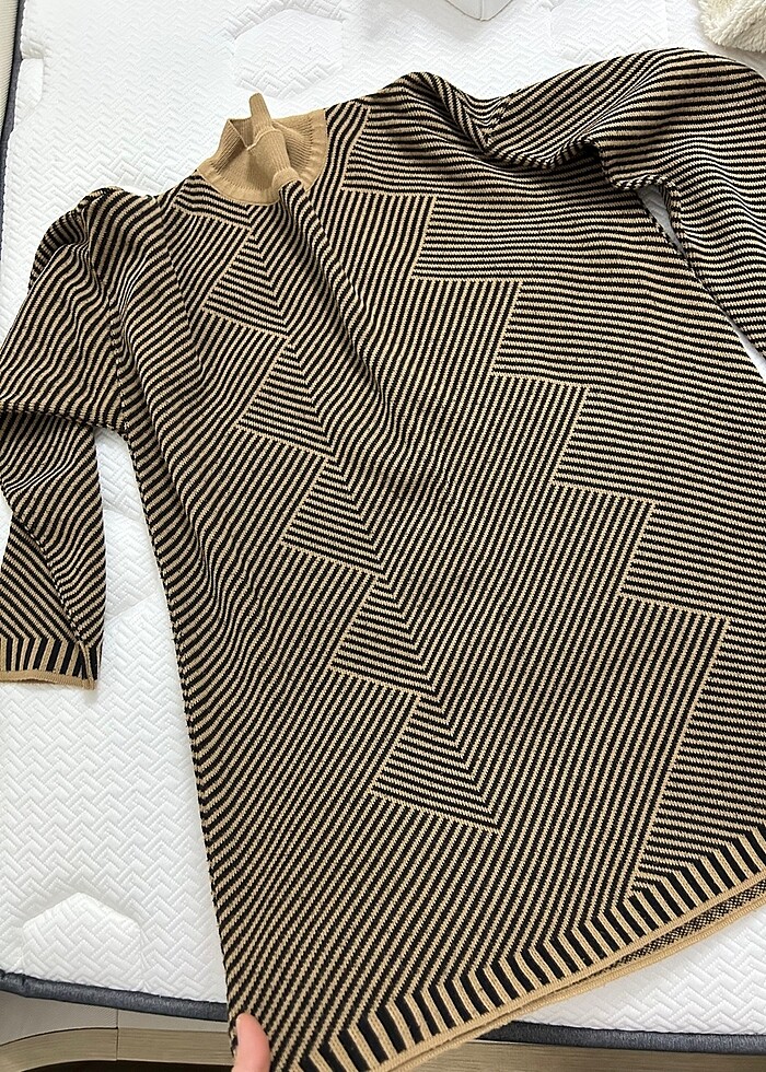 ÇİZGİLİ TRİKO TUNİK - Görsel 5