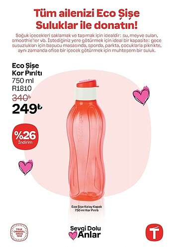 Tupperware Eco Şişe 750ml