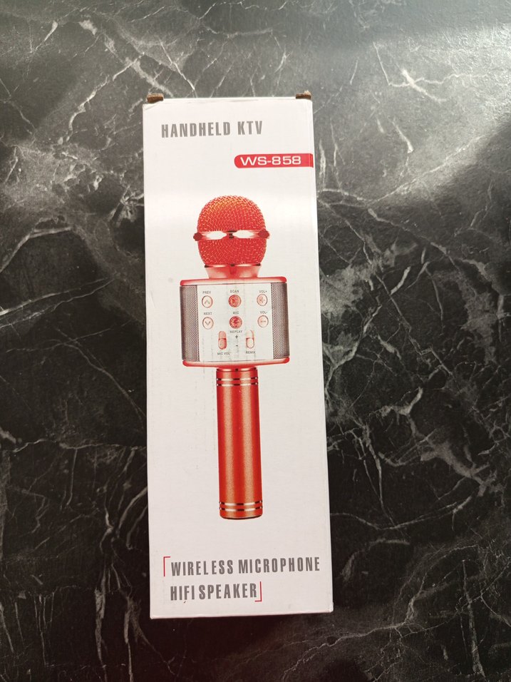 Mavi Kablosuz Mikrofon WS-858
karaoke mikrofon - Görsel 2