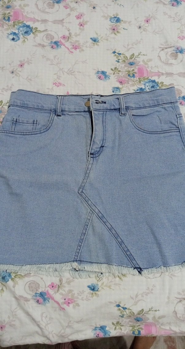 Mavi Renkli Kadın Denim Etek - Görsel 2