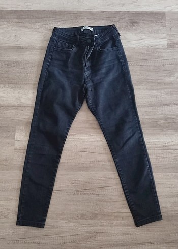 koyu gri dar paça pantolon