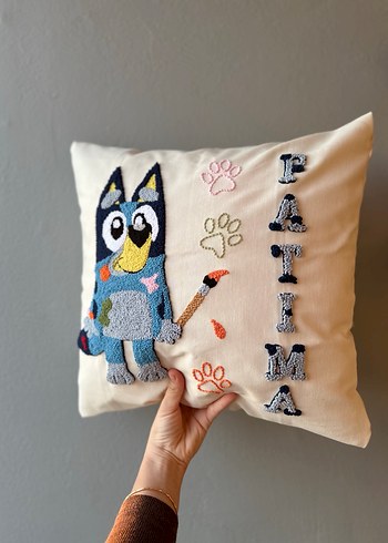 BLUEY desenli kişiye özel yastık - Görsel 3