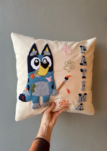 BLUEY desenli kişiye özel yastık - Görsel 2