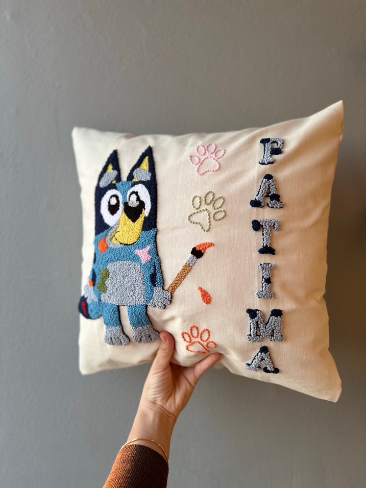 BLUEY desenli kişiye özel yastık - Görsel 3