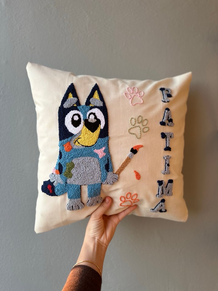 BLUEY desenli kişiye özel yastık - Görsel 2