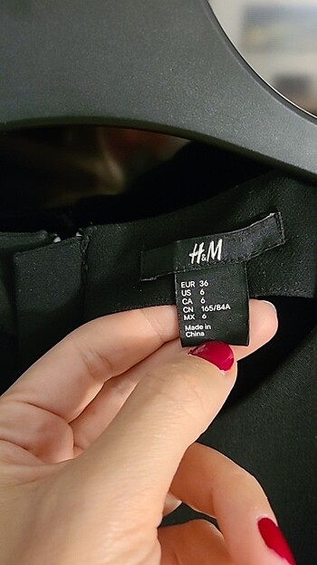 36 Beden siyah Renk 36 beden H&M mini elbise