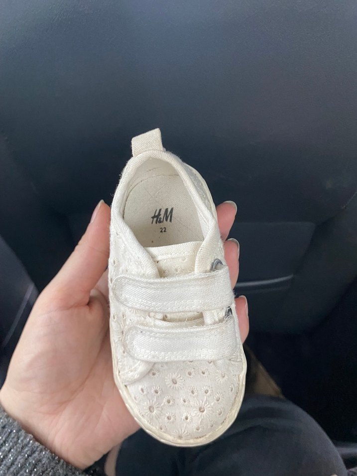 Kız Çocuk Beyaz Cırt Cırtlı Spor Ayakkabı - Görsel 3