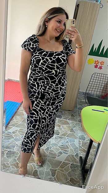 Trendyol & Milla Desenli elbise