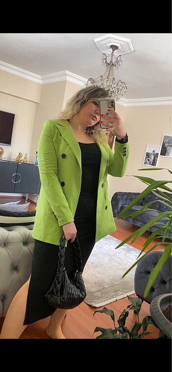 Yeşil blazer