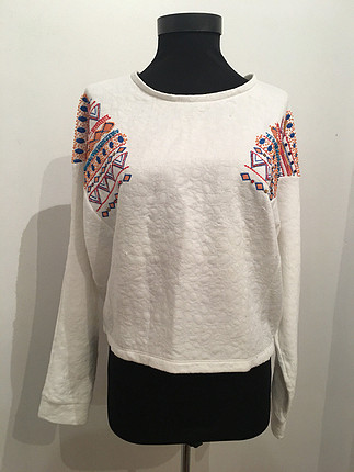 İşlemeli Sweatshirt