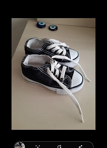 19 Beden siyah Renk Bebek converse