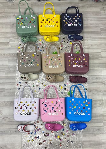 Crocs Renkli Kadın Plaj Çantası