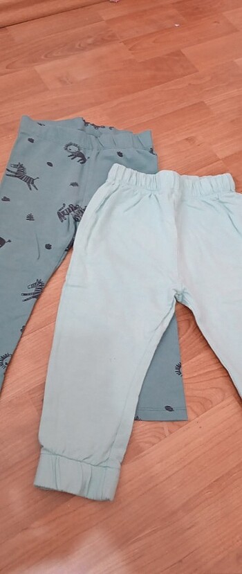 18-24 Ay Beden turkuaz Renk 2 li pantalon mevsimlik