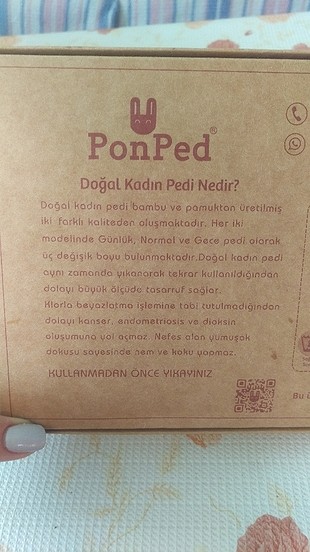 universal Beden Günlük Doğal Bambu Ped