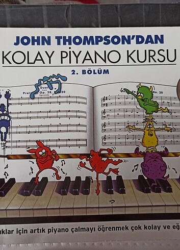John Thompson Kolay piyano kursu 2 kitap