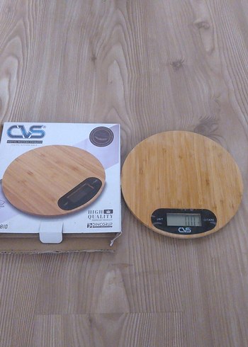 Cvs dijital Ahşap Mutfak Tartısı