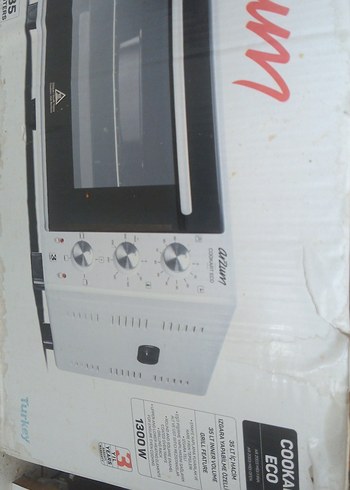 Arzum ECO 1300W Mini Fırın Beyaz-Gri