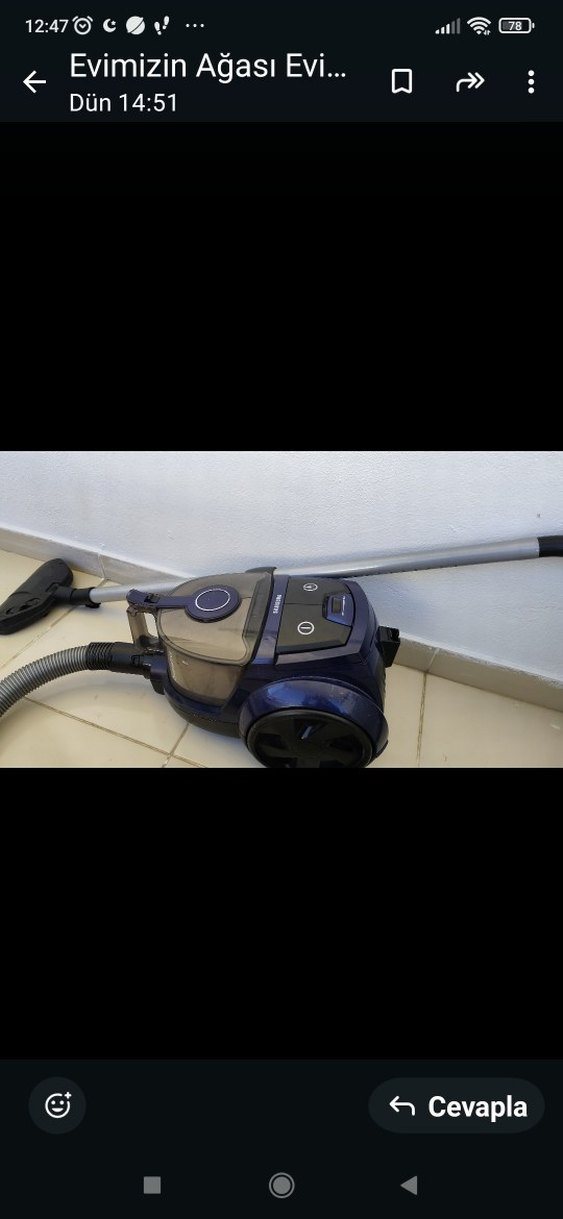 Samsung Mavi Gri Elektrikli Süpürge - Görsel 3