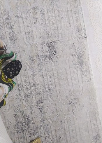 Gri Bohem Desenli Halı sopot ürün - Görsel 2