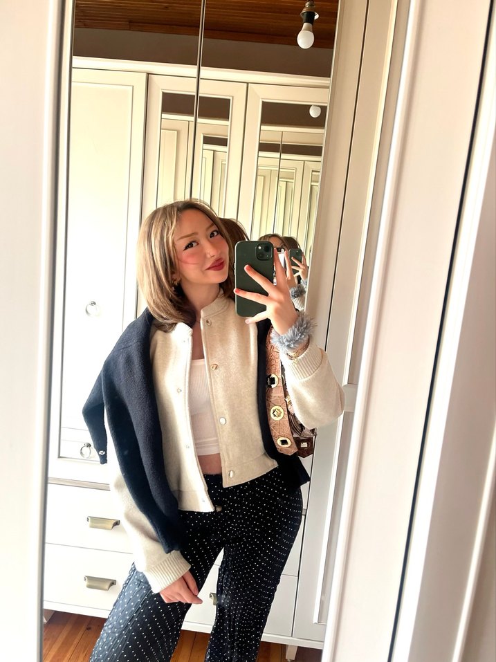 Zara Düğmeli Midi Kadın Ceket - Görsel 4