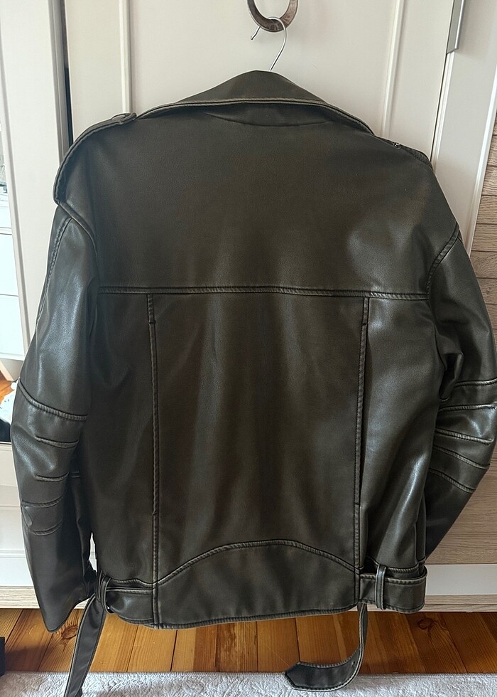 Zara deri ceket - Görsel 3