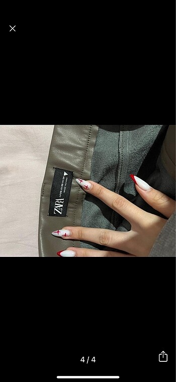 Zara deri pantolon - Görsel 4