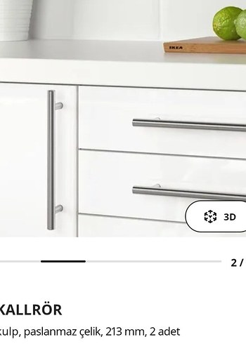 Beden beyaz Renk ikea orjinal kallrör kulp
