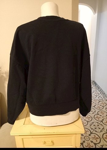 36 Beden Manhattan Baskılı Bershka Kadın Sweatshirt