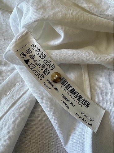 s Beden beyaz Renk Massimo Dutti bluz
