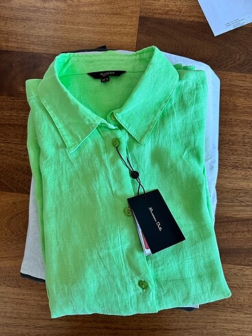Massimo Dutti Massimo Dutti 100% keten gömlek