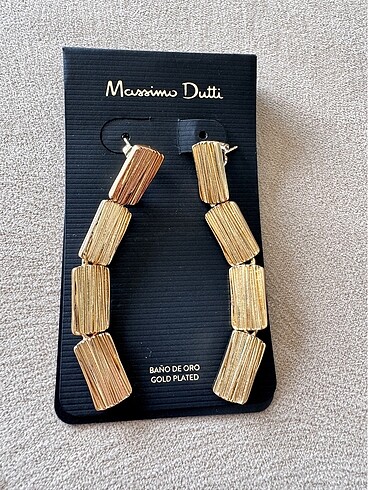  Beden altın Renk Massimo Dutti küpe