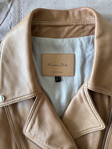 m Beden Massimo Dutti biker ceket