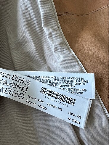 m Beden kahverengi Renk Massimo Dutti biker ceket