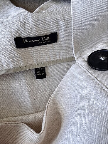 38 Beden ten rengi Renk Massimo Dutti keten elbise