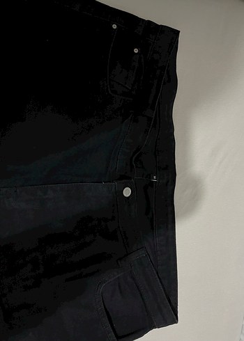 Siyah Mini Kadın Denim Şort - Görsel 2