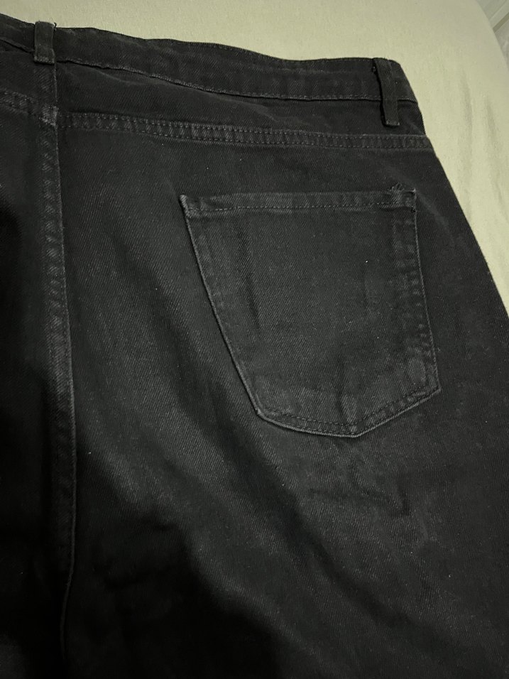 Siyah Mini Kadın Denim Şort - Görsel 5