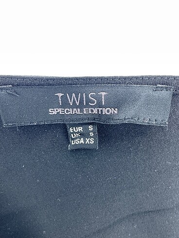 s Beden siyah Renk Twist Bluz %70 İndirimli.