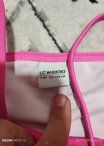 LC Waikiki Canli Pembe İnce Askili Cocuk Bikini