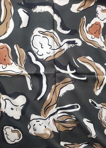 Diğer Freshscarfs antrasit renk . Kahverengi desen şal