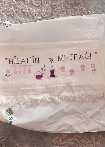 Diğer kanaviçe havlu hilalin mutfağı