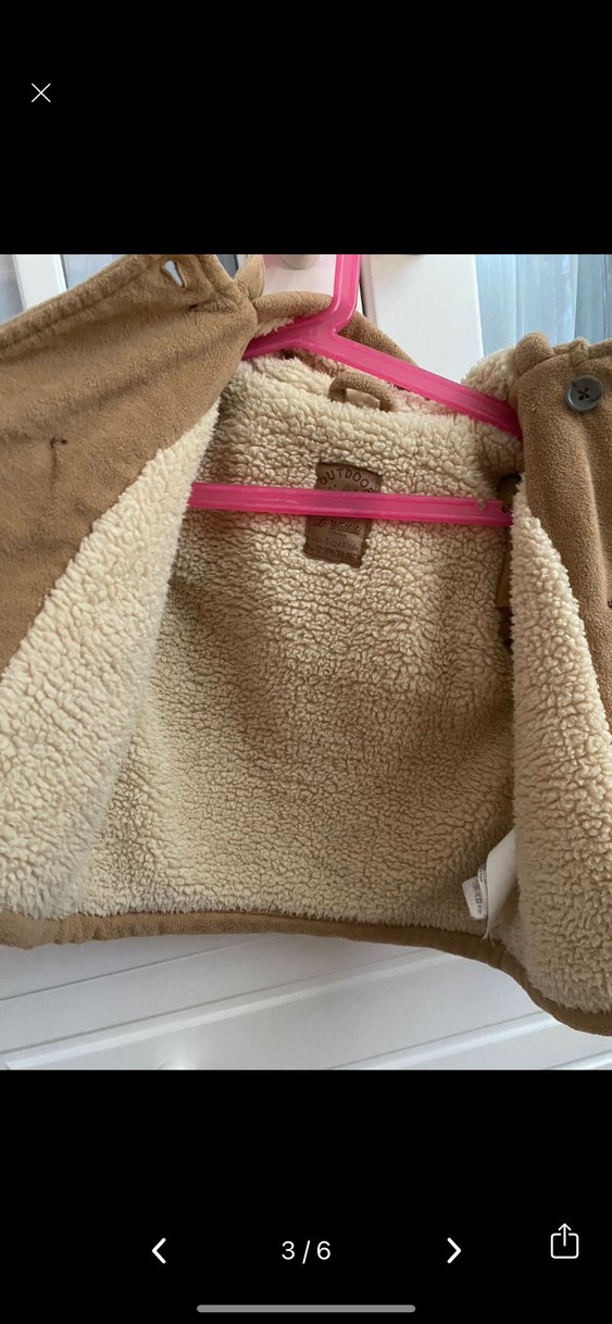 Düğmeli Kahverengi Erkek Çocuk Kabanı - Görsel 2