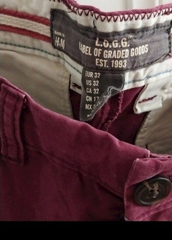 32 Beden Bordo Regular Fit Erkek Pantolon