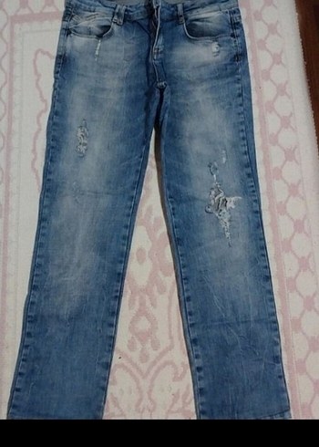 Kadın Mavi Denim Regular Fit Kot Pantolon