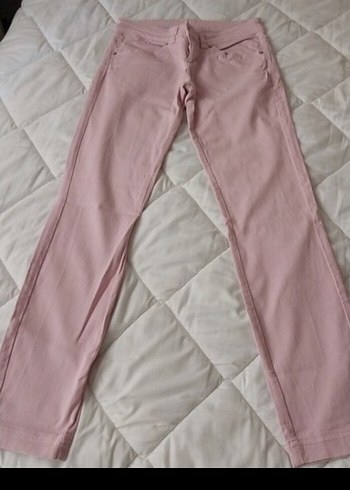 Pembe likralı Kadın Pantolon