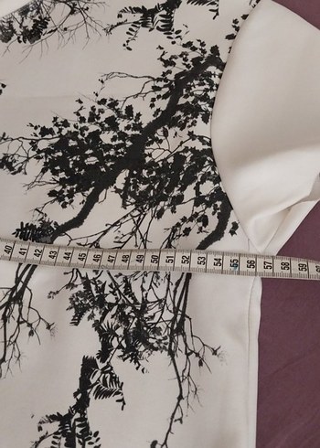 Baskılı krem Kısa Kollu Tişört - Görsel 8