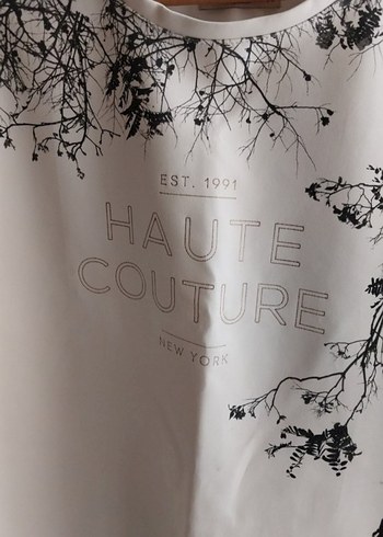 Baskılı krem Kısa Kollu Tişört - Görsel 2