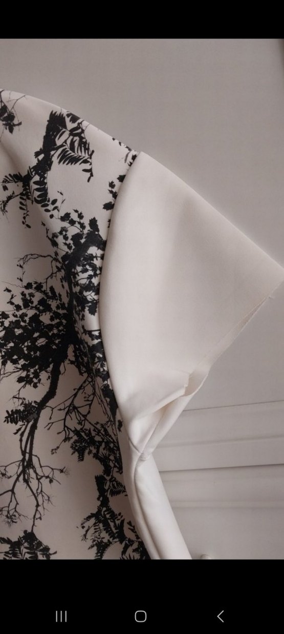 Baskılı krem Kısa Kollu Tişört - Görsel 3