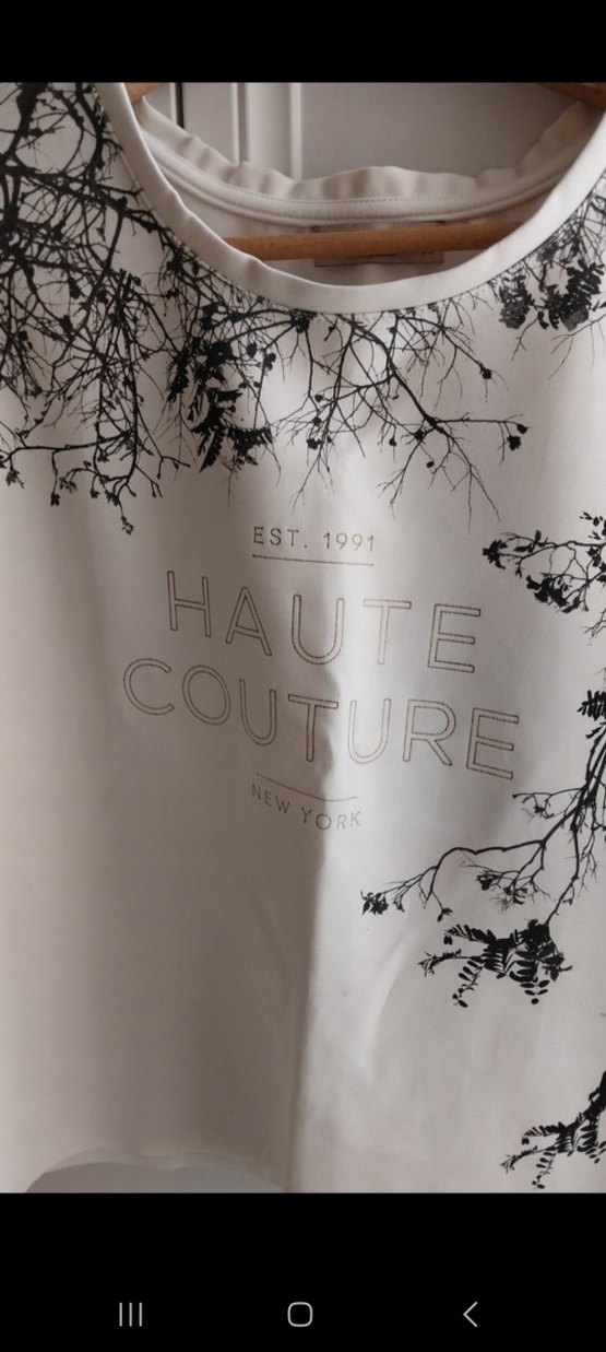 Baskılı krem Kısa Kollu Tişört - Görsel 2